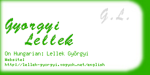 gyorgyi lellek business card